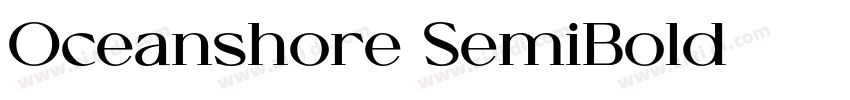 Oceanshore SemiBold字体转换